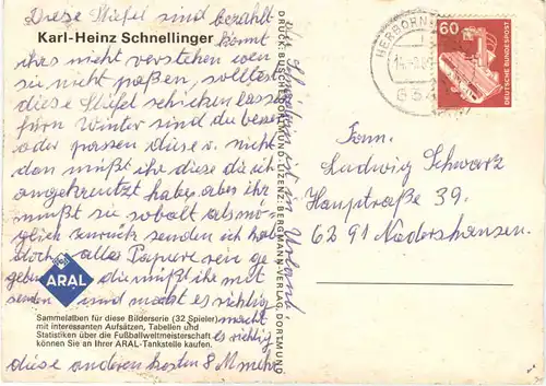 Fussball Karl-Heiz Schnellinger -677334