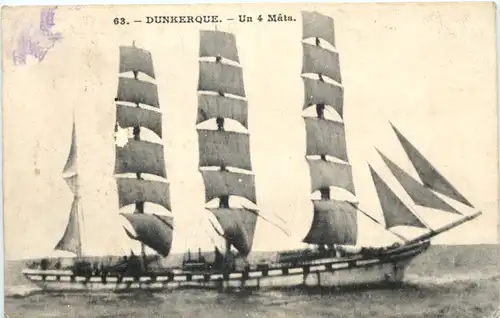 Dunkerque - Un 4 Mats - Segelschiff -677456