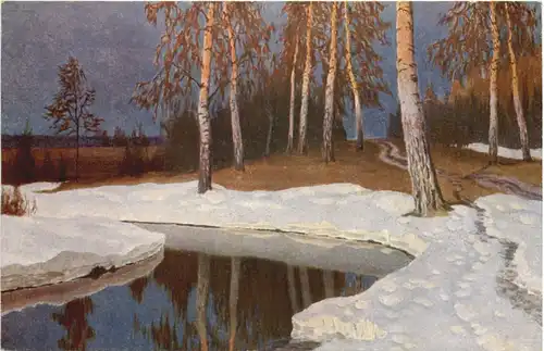 Künstler Ak Echt russische Landschaften -678160
