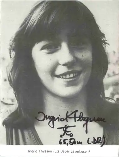 Ingrid Thyssen mit Autogramm -677772