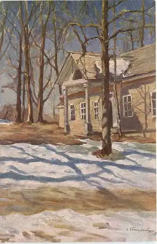 Künstler Ak Echt russische Landschaften -678144