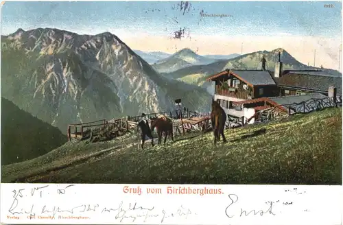 Gruss vom Hirschberghaus - Tegernsee -677990