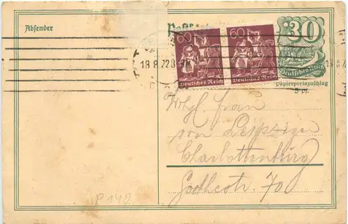 Ganzsache 1922 - Berlin -678132