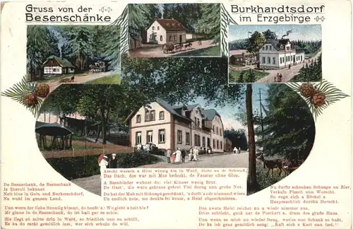 Burkhardtsdorf im Erzgebirge - Gruss von der Besenschänke -677968