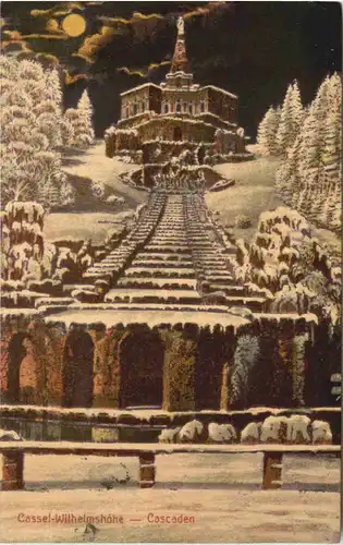 Kassel Wilhelmshöhe im Winter - Bahnpost -677988