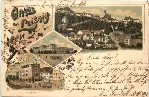 Gruss aus Leisnig - Litho -678054