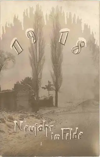 Neujahr im Felde 1918 - Feldpost Res Inf Regiment 262 -678068