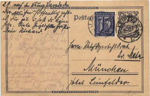 Ganzsache 1922 - Leipzig -678126
