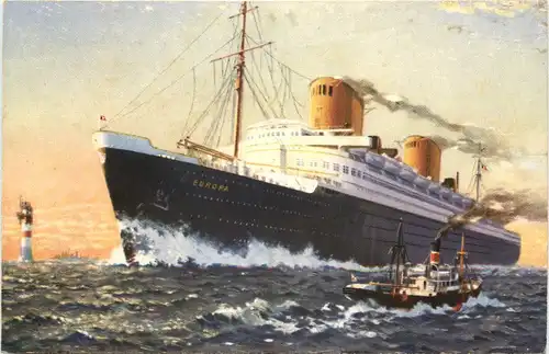 Turbinen Schnelldampfer Europa -678280