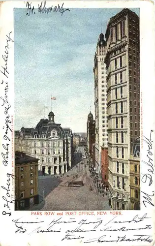 New York - Park Row and Post Office -678278