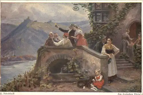 Künstler Ak Schultheiss - Bahnpost Coburg Lauscha -678550