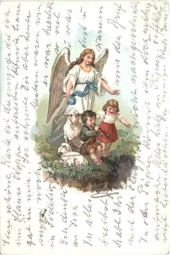Kinder mit Engel -678406