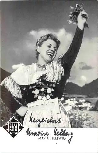 Maria Hellwig mit Autogramm - Musikerin -678336