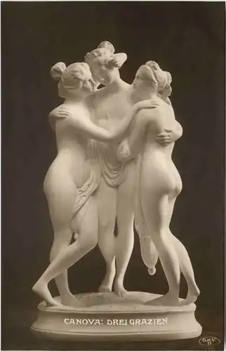 Skulptur - Canova - Drei Grazien -678568