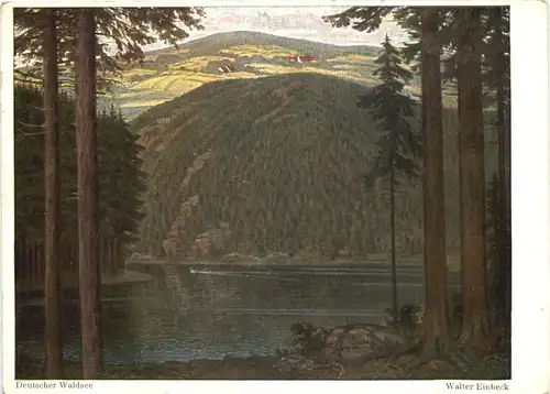 Künstler Ak Walter Einbeck - Deutscher Waldsee -678730