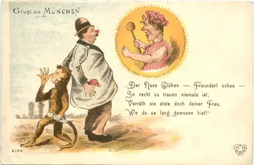 Gruss aus München - Humor - Litho -678686