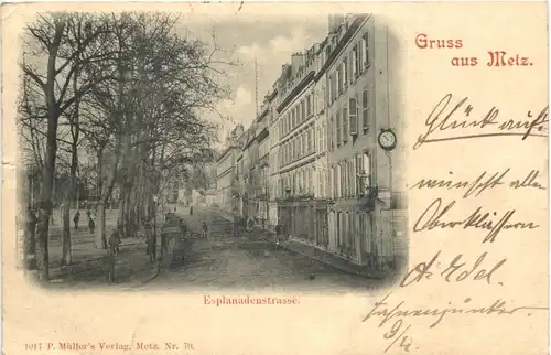 Gruss aus Metz - Esplanadenstrasse -678876