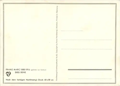 Künstler Ak Franz Marc -679144