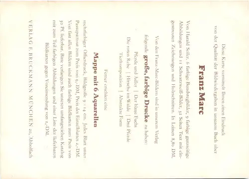 Künstler Ak Franz Marc -679128