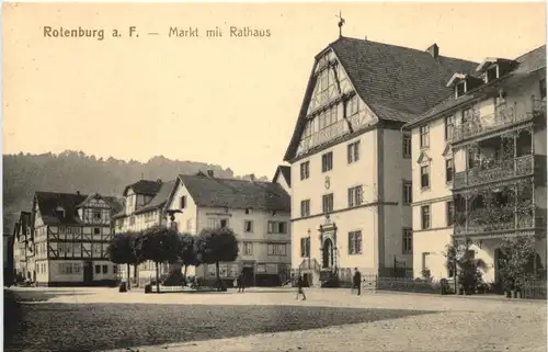 Rotenburg a. d. Fulda - Markt mit Rathaus -679194