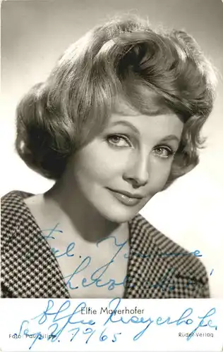 Elfie Mayerhofer mit Autogramm -679218