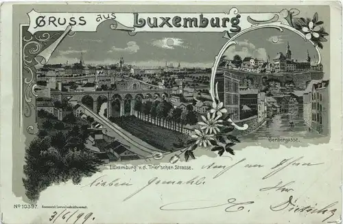 Gruss aus Luxemburg - Litho -679238