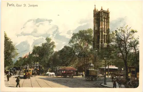 Paris - Tour St. Jacques - Litho -679324