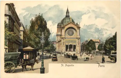 Paris - St. Augustin - Litho -679334