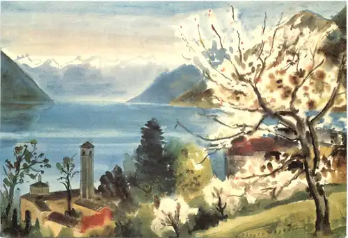 Brissago . Künstler Ak Jürgen Wegener -679348