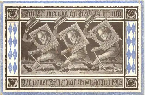Einführung neuer Briefmarken 1916 -679360