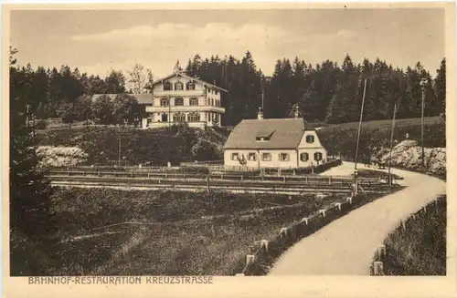 Bahnhof Restauration Kreuzstrasse bei Holzkirchen -679286