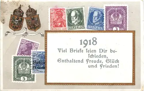 Neujahr 1918 - Briefmarken -679352