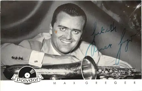 Max Greger mit Autogramm -679372