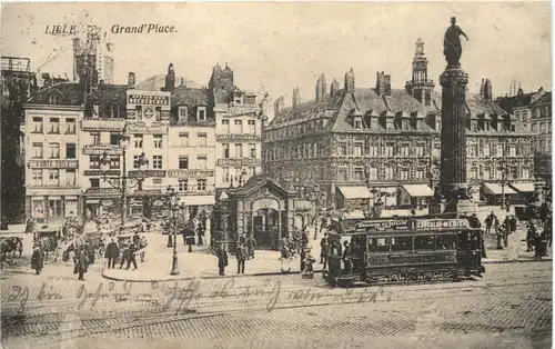 Lille - Grand Place - Feldpost K B 1. Res Div -679580