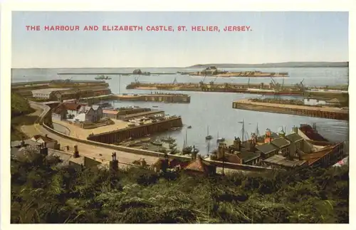 Jersey - The Harbour and Elizabeth Castle -679684