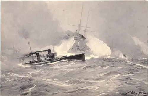 Torpedoboote Angriff in der Nordsee -679670