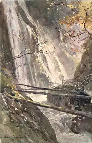 Wimbachklamm - Künstler Ak Compton -679740