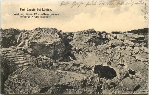 Fort Loucin bei Lüttich - Feldpost K B 1. Res Div -679578