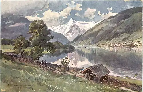 Zell am See - Künstler Ak Compton -679750