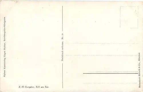Zell am See - Künstler Ak Compton -679750
