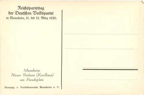 Mannheim - Reichsparteitag der Deutschen Volkspartei 1930 -679602