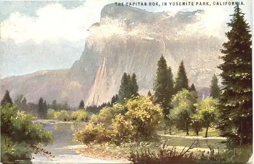 California - Yosemite Park - Künstler Ak Werner -679770