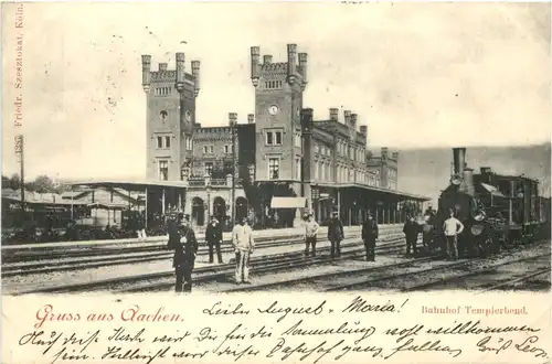 Gruss aus Aachen - Bahnhof Templerbend -679608