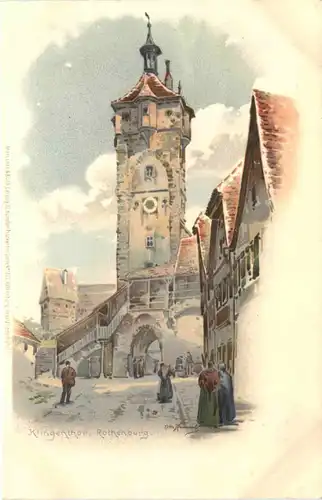 Rothenburg - Klingenthor - Litho -679820