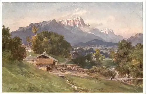 Untersberg-Schönau - Künstler Ak Compton -679734