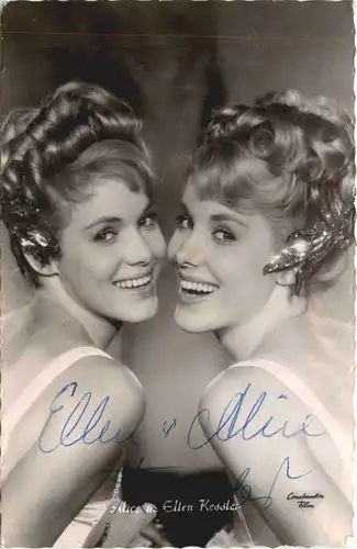 Alice und Ellen Kessler mit Autogramm - Schauspieler -679658