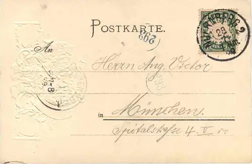 Nürnberg - Litho - Prägekarte -679626