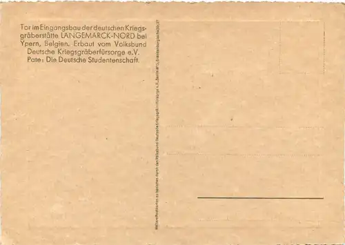 Langemark-Nord - Deutsche Kreigsgräberstätte -679928