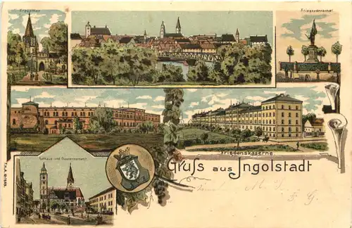 Gruss aus Ingolstadt - Litho -679886