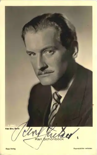 Karl Schönböck mit Autogramm - Schauspieler -680226